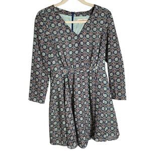 Altar'd State Printed A-Line Long Sleeve Mini Dress Sz S